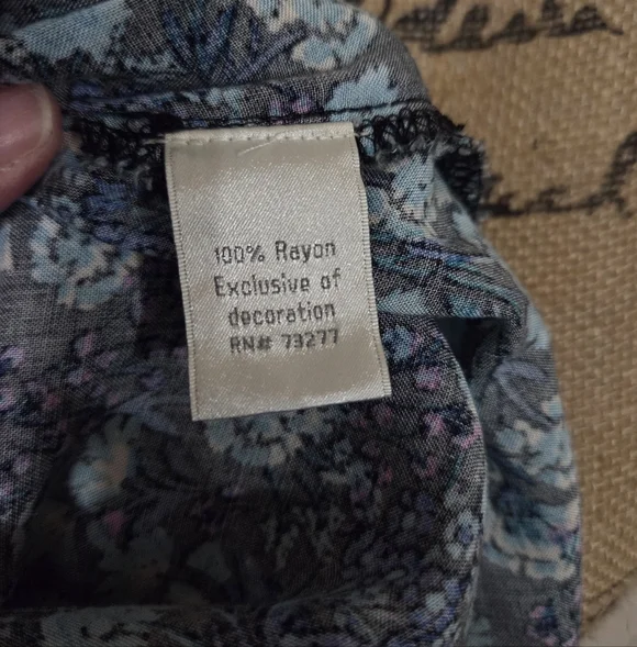 Lauren Conrad Floral Blue Maxi Dress Size L - Picture 10 of 14